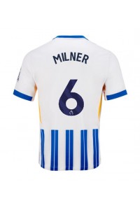 Brighton James Milner #6 Fotballdrakt Hjemme Klær 2024-25 Korte ermer